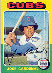 1975 Topps Baseball Cards      015      Jose Cardenal